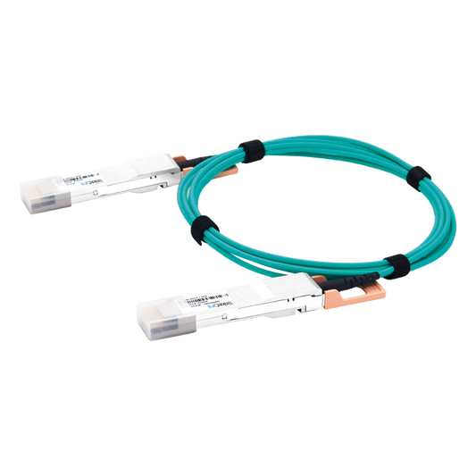 Cable AOC QSFP-DD de 400 Gbps a 400 Gbps / Cable de fibra óptica Activo / Longitud: 2 metros