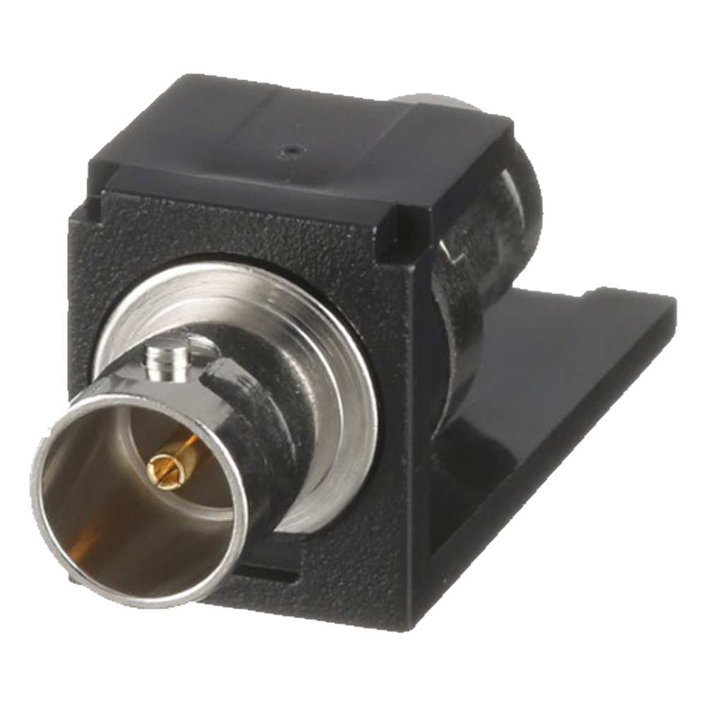 Módulo Acoplador Coaxial Tipo BNC, Mini-Com, de 75 Ohms, Color Negro