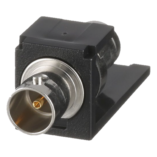 Módulo Acoplador Coaxial Tipo BNC, Mini-Com, de 75 Ohms, Color Negro