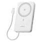 Banco de Energía Magnético Inalámbrico / 10000 mAh / 30W USB-C PD+PPS / Cable USB-C Integrado 30W / Carga Inalámbrica Magnética 15W / Doble Celda 5000 mAh / Pantalla LED / 39.2 Wh