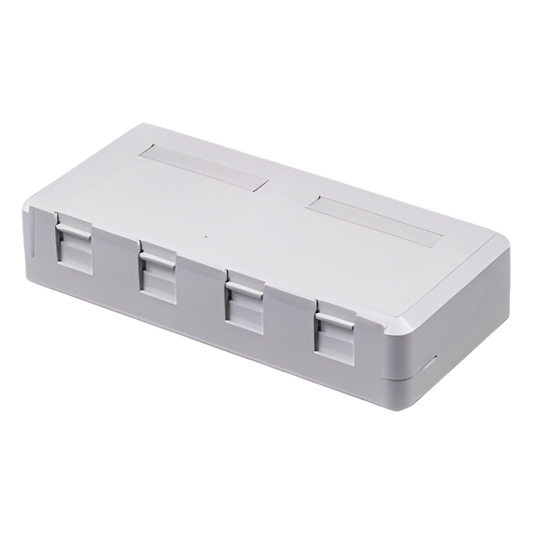 Caja de Pared de 4 Puertos Sin Jack