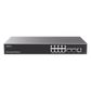 Switch Capa 3 PoE+ Administrable / 8 puertos 10/100/1000 Mbps + 2 Puertos SFP+ de 10 Gigabits / Hasta 120W / Compatible con GWN Cloud.