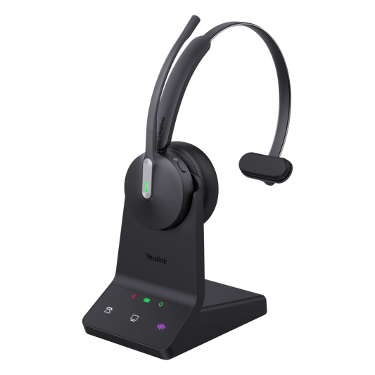 Diadema Inalambrica WH64 Mono UC de Yealink con Acoustic Shield 2.0 y Funcionamiento DECT-Bluetooth