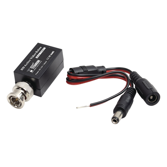 (TRANSCEPTOR) TRANSMISOR DE VIDEO ACTIVO DE LARGO ALCANCE /  400 Metros con RECEPTOR ACTIVO TT4501R / Resolución 2 MP / Compatible con cámaras HD-TVI/CVI/AHD/CVBS / Protección Interconstruida contra sobretensión.
