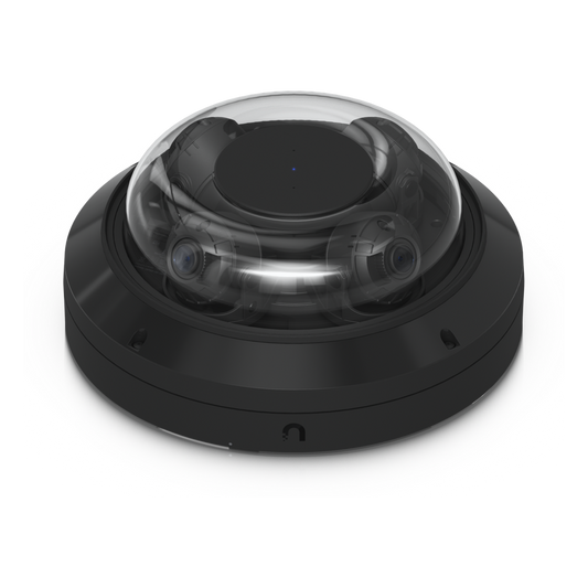 Cámara Multisensor AI de 32 MP con 4 Lentes Ajustables, Zoom Óptico 2.33×, Cobertura IR 360°, Motor AI Multi-TOPS y Alimentación PoE++ para Monitoreo de Amplia Cobertura