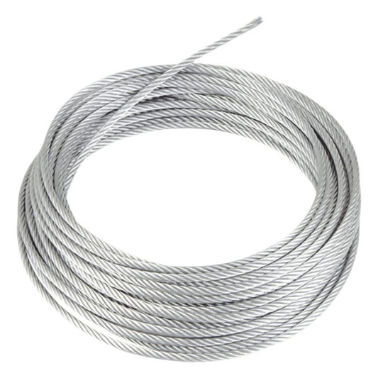Rollo o carrete de 500 Metros de Retenida de 1/8" de Alta Resistencia, Galvanizado clase A.