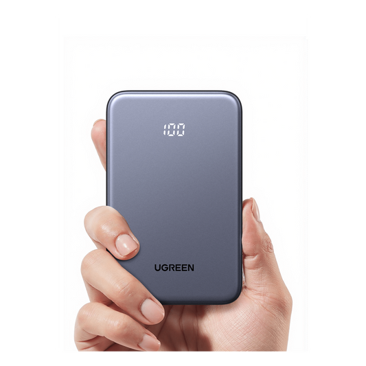 Power bank Ultradelgado  10000mAh / 20W Máximo / Puerto USB-C PD3.0 PPS / Puerto USB-A 22.5W / Batería Polímero de Litio / Pantalla Digital / Carga Rápida 3 Horas / Protocolos Múltiples / Protección