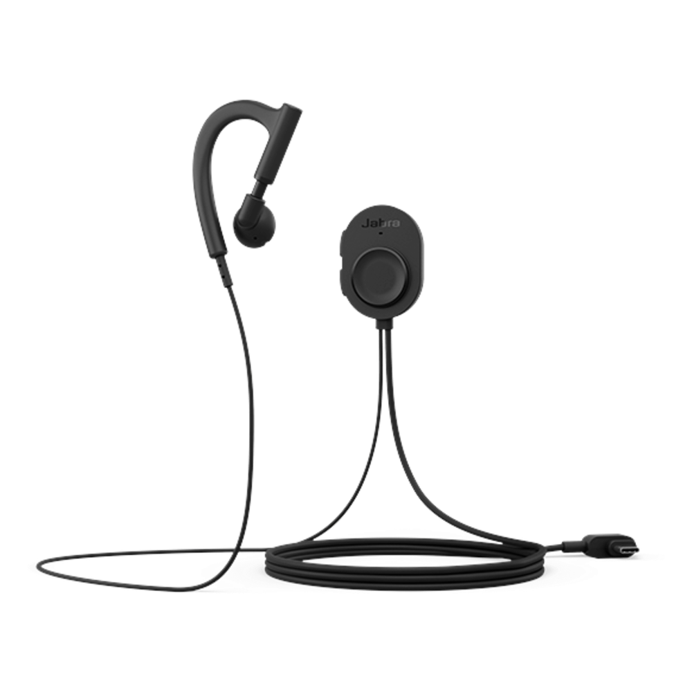 Auricular Jabra Perform 10 Mono / USB-C PTT / IP67 / Microsoft Teams Zello / 1.16m Cable