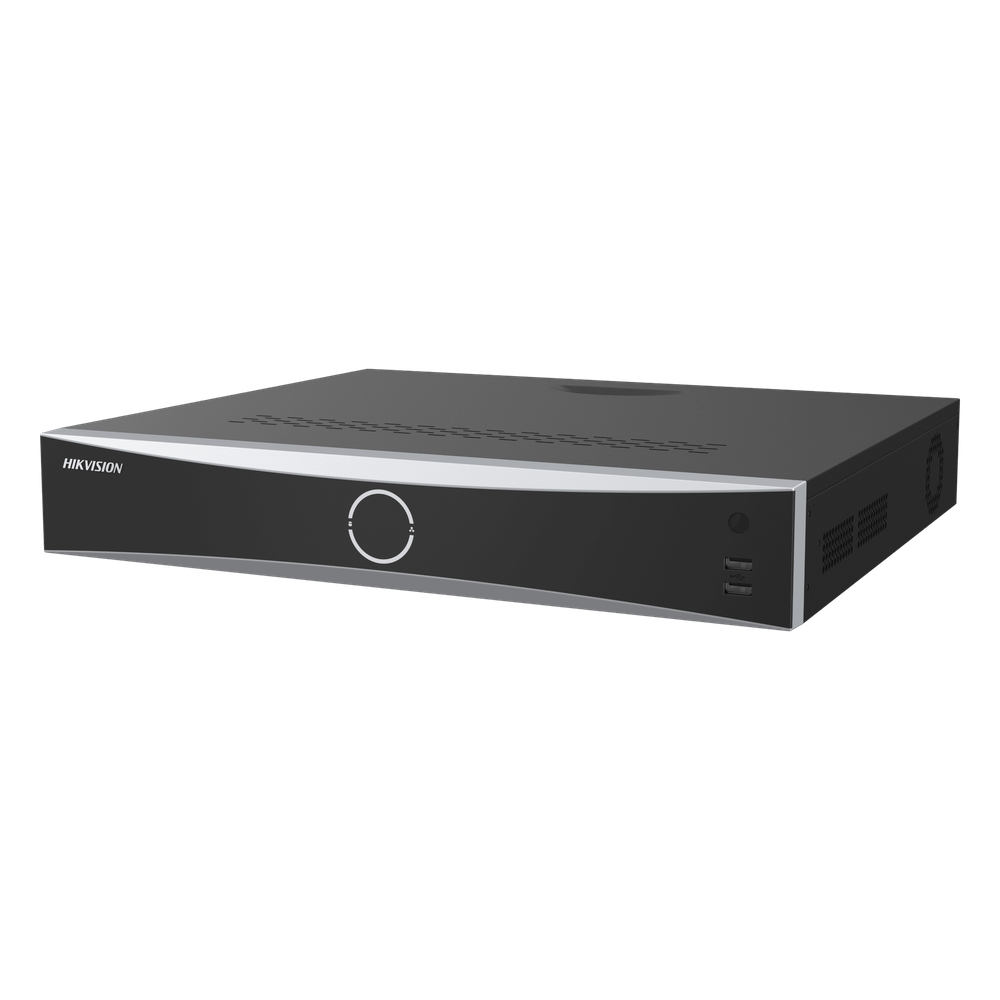 [Acusearch] NVR 12 Megapixel (4K) / 16 canales IP / 16 Puertos PoE+ / AcuSense (Evita Falsas Alarmas) / Reconocimiento Facial / 4 Bahías de Disco Duro / Switch PoE 300 mts  / HDMI en 4K / Alarmas I/O