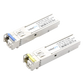 Transceptores Ópticos Bidireccionales SFP (Mini-Gbic) / Monomodo 1310 & 1550 nm / 1.25 Gbps / 1000BASE-BX / Conector LC/UPC Simplex / DDM / Hasta 20 km / 2 Piezas