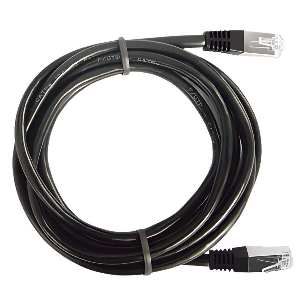 Cable de Parcheo FTP Cat6 - 1.0 Metro (3.28 Pies) - Negro