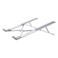 Soporte Portátil de Aluminio para Laptop / Amplia Compatibilidad de 11-17.3" / Ajuste de Altura 46.5 mm-136.5 mm / Capacidad de carga de 5 kg / Diseño Plegable / Material de Aleación de Aluminio + Silicona.