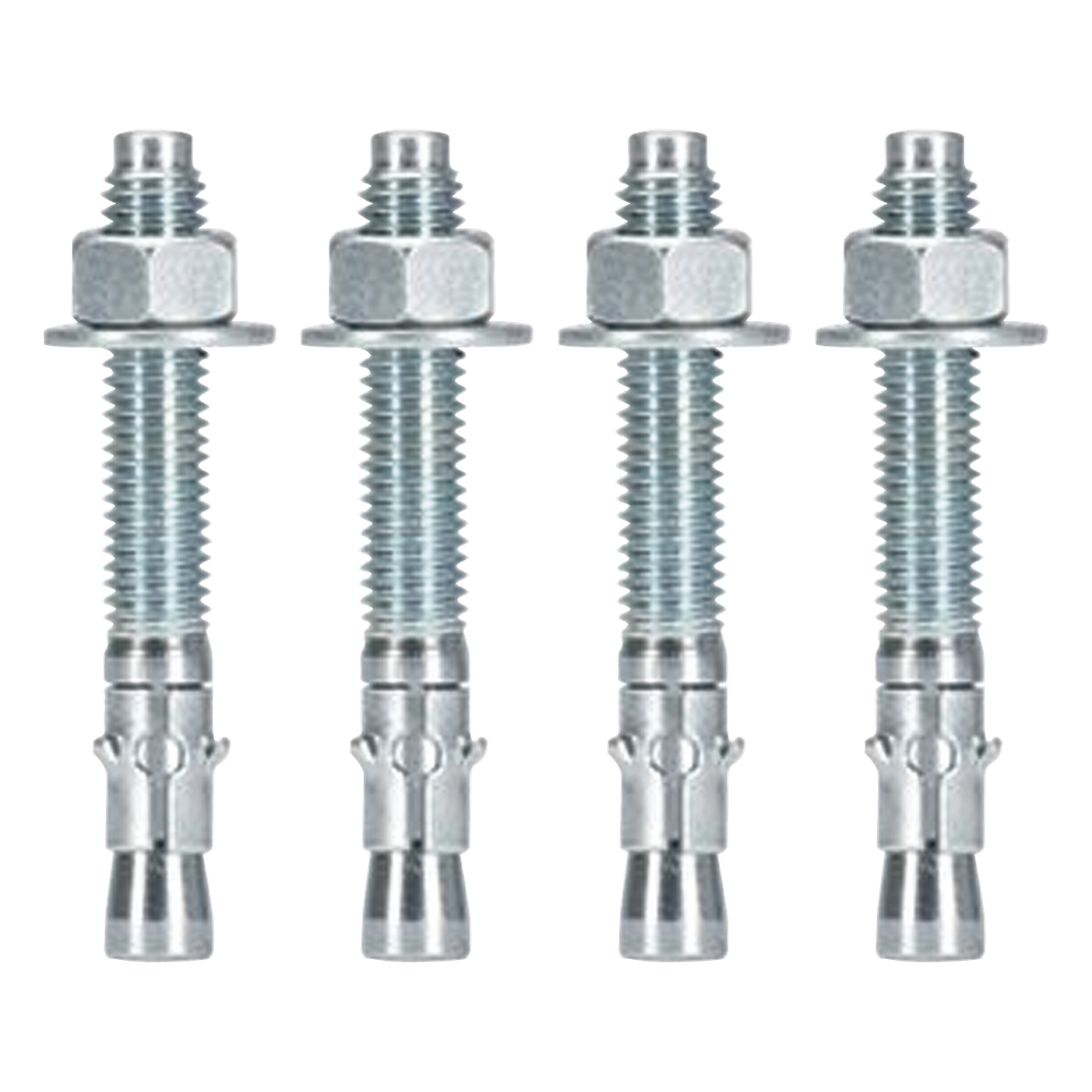 Kit de Anclaje a Piso, Para Rack de 2 o 4 Postes, Fabricado en Acero, 4 Piezas