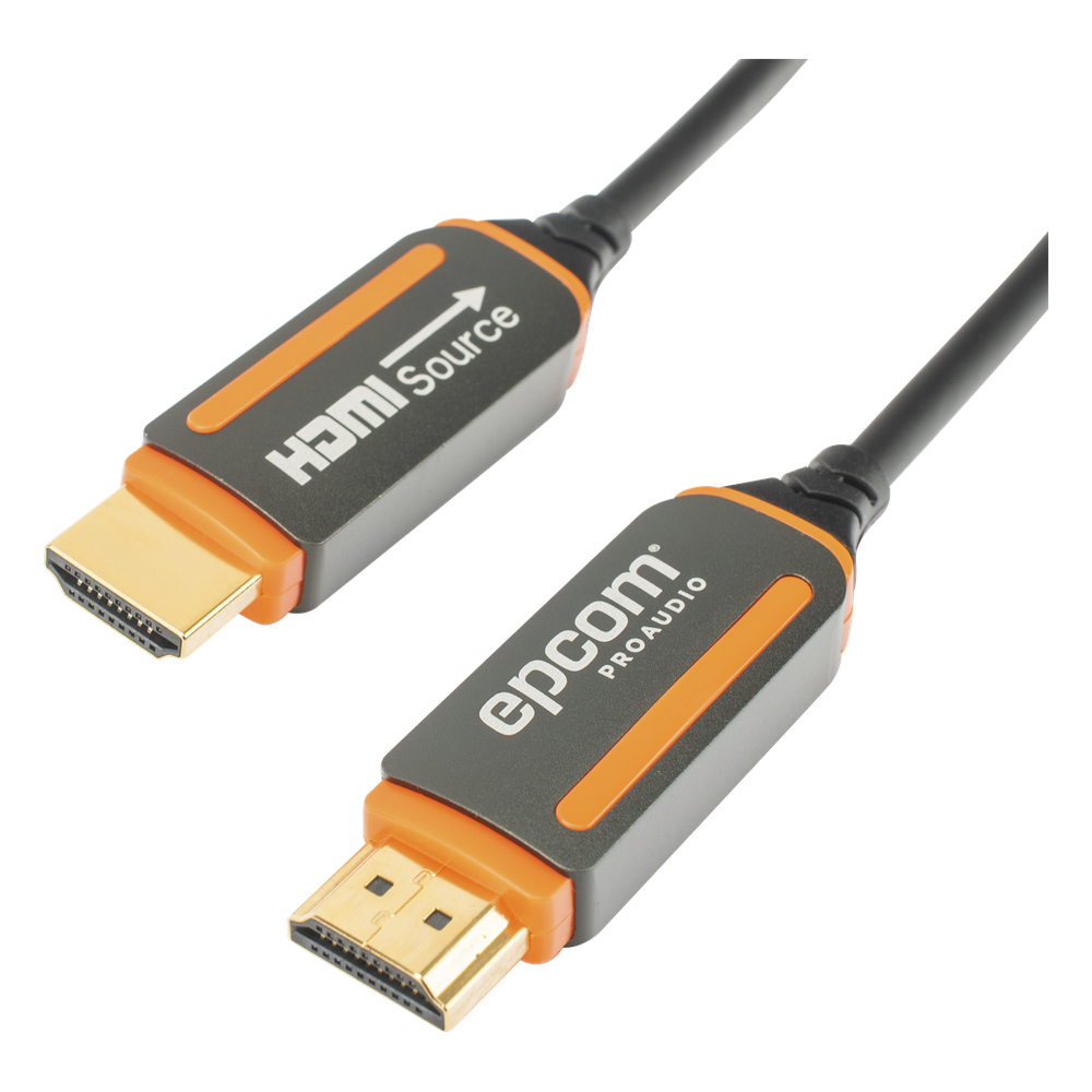 Cable HDMI de Fibra Óptica de 30 Metros (98.43 Pies) | Alta Definición | Versión 2.0 | Alta Velocidad 18Gbps | 4K@60Hz | HDCP 2.2 | Resistente a EMI y RFI