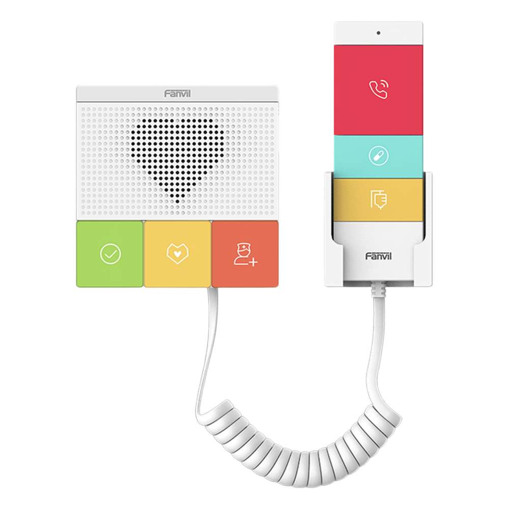 Intercomunicador SIP Wi-Fi para Hospital/Asilos, 6 botones, antibacterial, 1 Relevador integrado