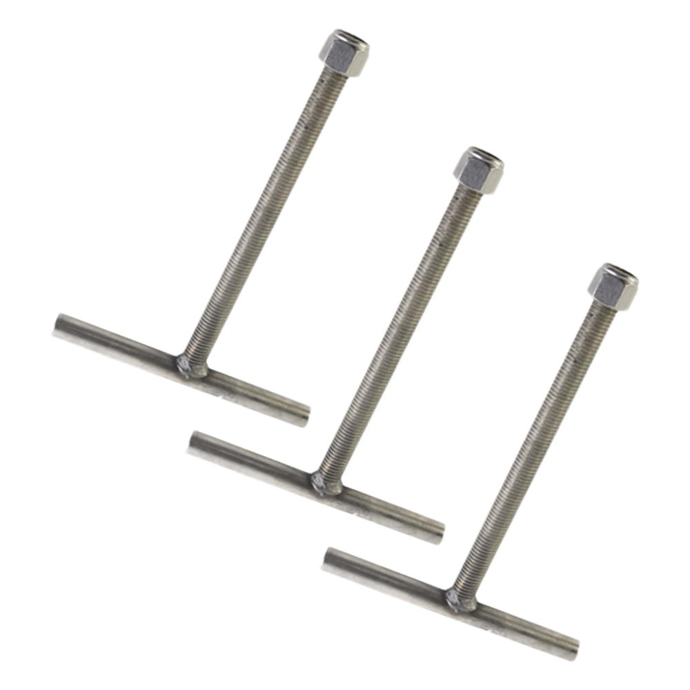 Juego de 3 Anclas con galvanizado por inmersión en caliente. Compatible con SBA60.