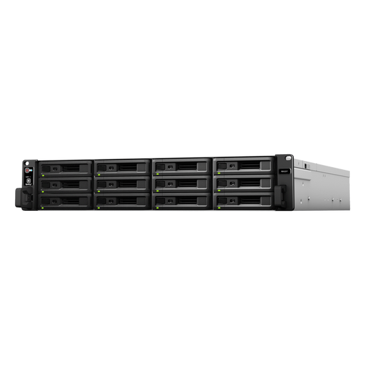 Unidad de Expansión Synology RX1217/RX1217RP | 12 Bahías de Disco | Compatible con SATA 3.5” y 2.5” | Expansión de Volumen en Línea | Fuentes de Alimentación Redundantes (RX1217RP) | Administración con