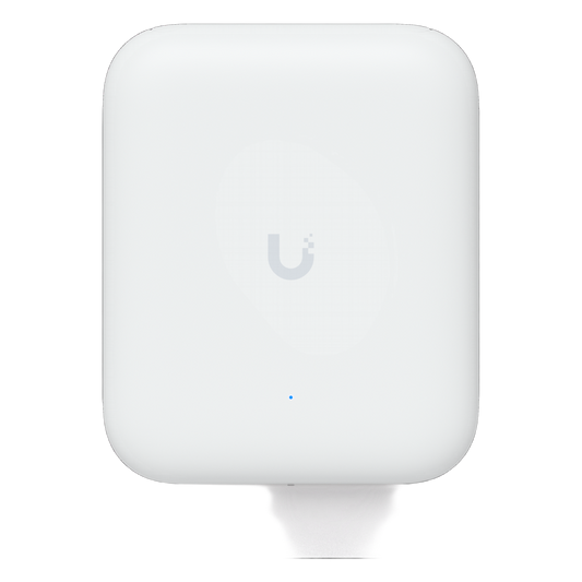 Access Point UniFi WiFi U7 Outdoor WiFi 7 802.11be Doble Banda, MU-MIMO 2x2 en Cada Banda, Puerto de 2.5 GbE, Antena Sectorial Integrada de 90° en 2.4 GHz y 45° en 5 GHz, Conectores para Antenas Omnidireccionales (incluidas), No Incluye Inyector P