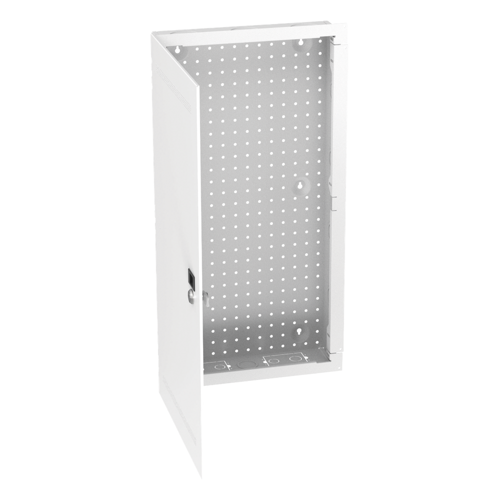Gabinete Multipropósito de Montaje en Pared, de 28 in de Altura, Con Puerta Reversible, Fabricado en Acero, Color Blanco