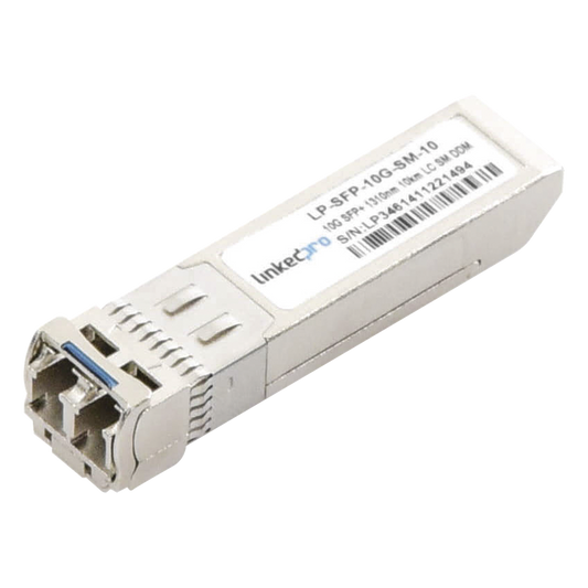 Transceptor Óptico SFP+ (Mini-Gbic) / Monomodo 1310 nm / 10 Gbps / 10GBASE-LR / Conectores LC/UPC Dúplex / DDM / Hasta 10 km