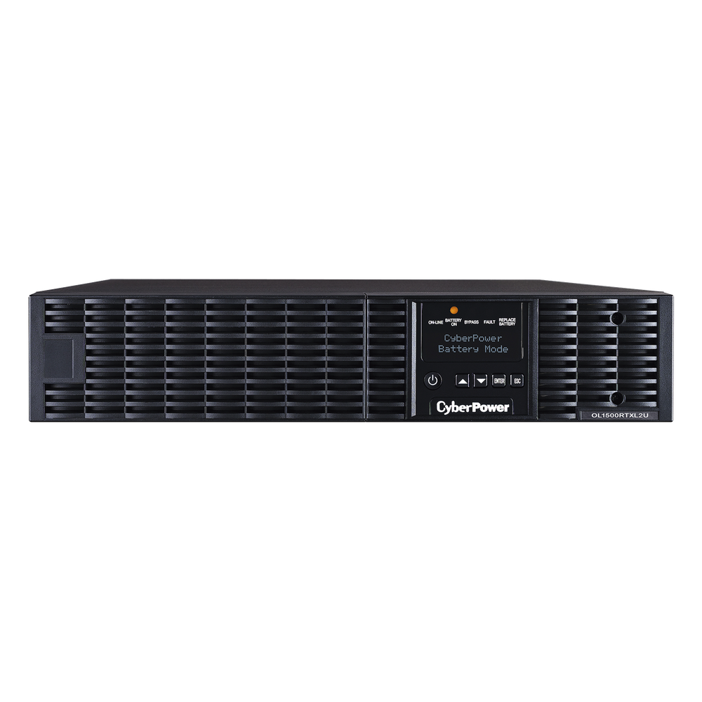 UPS de 1500 VA/1350 W, Online Doble Conversión, Entrada 120 Vca NEMA 5-15P, Onda Senoidal Pura, Rack o Torre de 2 UR, Con  8 Tomas NEMA 5-15R
