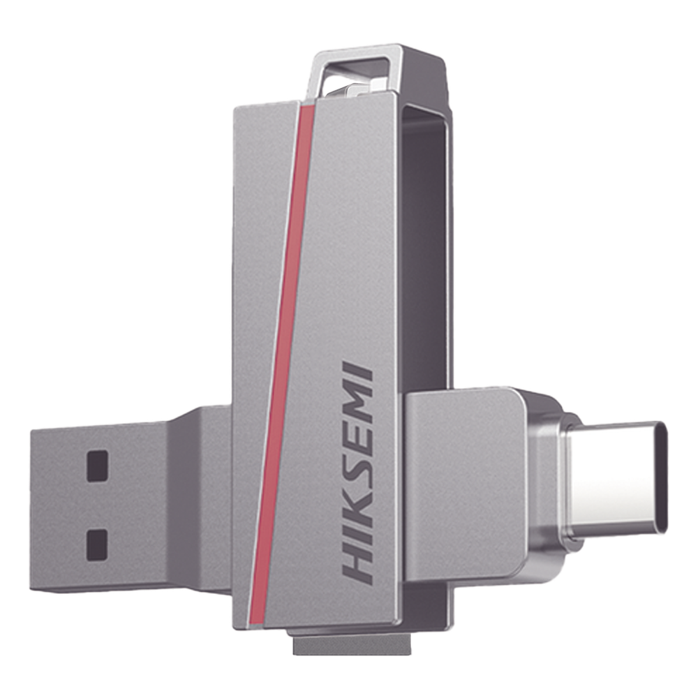 Memoria USB Dual de 256 GB / USB-C y USB-A / Transferencia de Alta Velocidad / Metálica / Compatible con Dispositivos Móviles, Windows, Mac y Linux