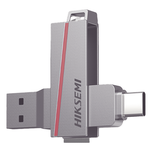 Memoria USB Dual de 256 GB / USB-C y USB-A / Transferencia de Alta Velocidad / Metálica / Compatible con Dispositivos Móviles, Windows, Mac y Linux