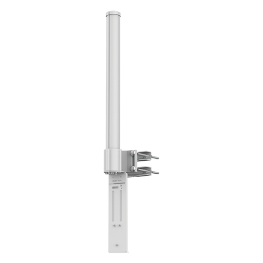 Antena Omnidireccional de 360° AirMetro con 13 dBi en Banda 5Ghz (5150-5850 Mhz) Slant 90° Compatibilidad Multi-Marca para enlaces Multipunto, Conectores SMA Hembra Inverso.