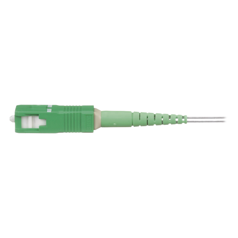 Conector de Fibra Óptica Tipo Splice-On, Monomodo SC/APC, Para Fibra de 250/900um, Color Verde
