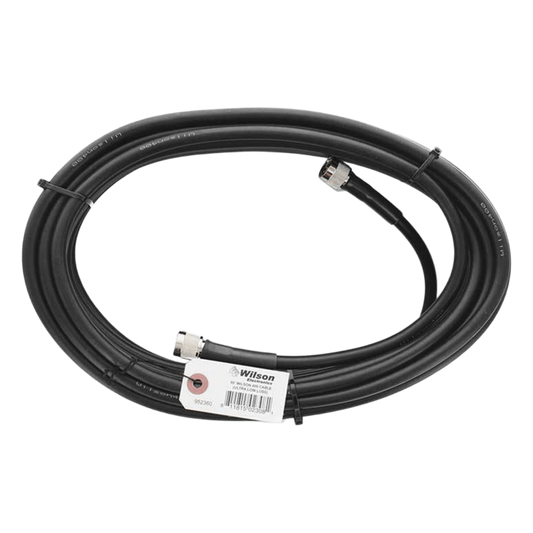 Jumper Coaxial con Cable Wilson-400 | Conector N Macho en los Extremos | 18.28 Metros (60 Pies) de Longitud