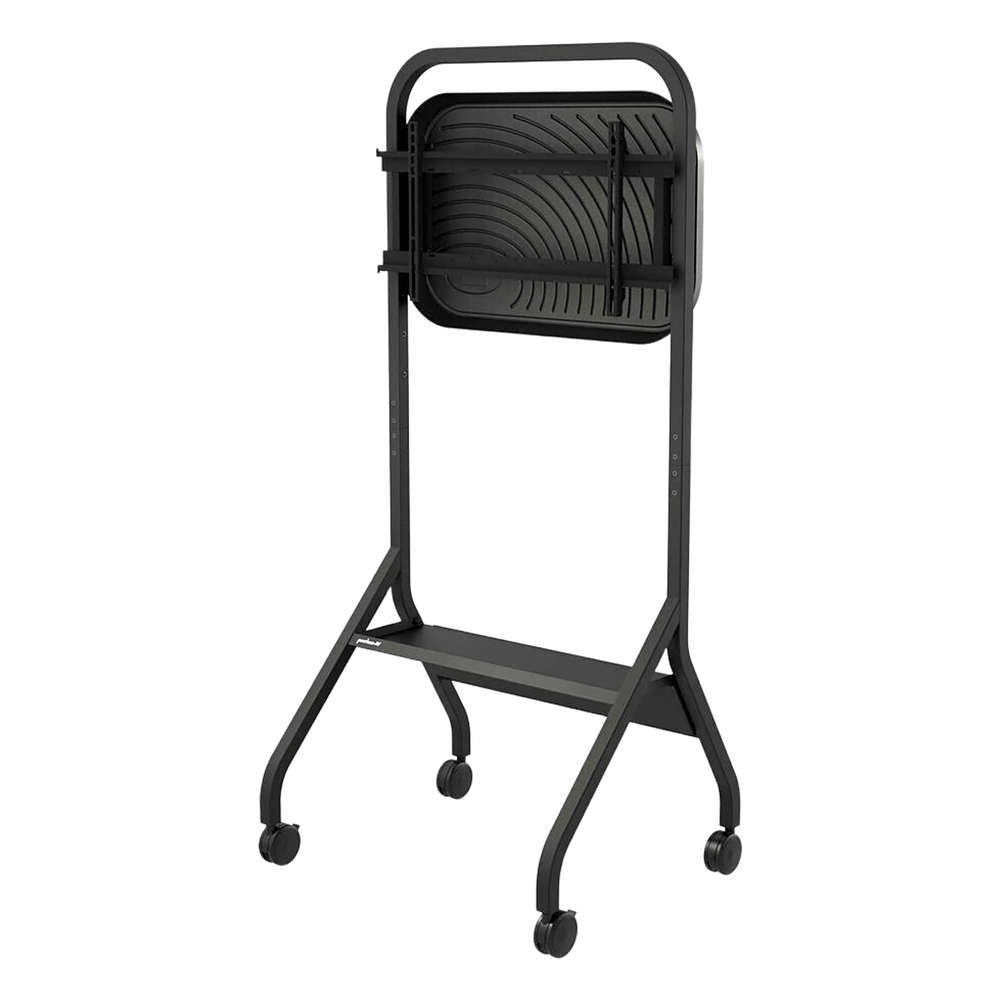 Carro Móvil para Pantalla Plana / 43" a 75"+ Displays / Altura Ajustable 49.8"-65.8" (126.5-167.1 cm) / Capacidad 150 lb (68 kg) / 4 Ruedas Dobles 4" (102 mm) / Gestión de Cableado Interno / Estructura Tubular / Incl