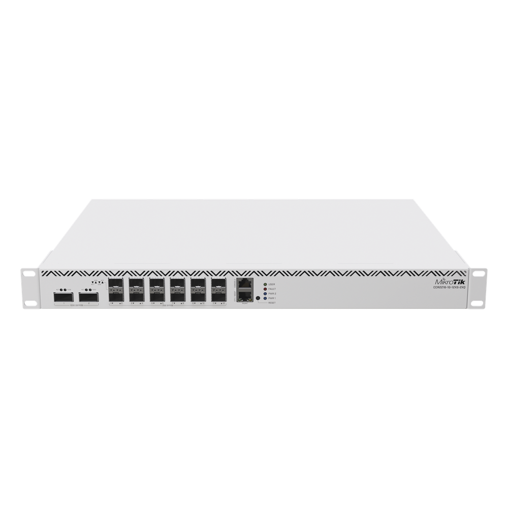 CCR2216-1G-12XS-2XQ, CPU 16 core, 12 SFP28 25 Gbps, 2 QSFP28 100 Gbps
