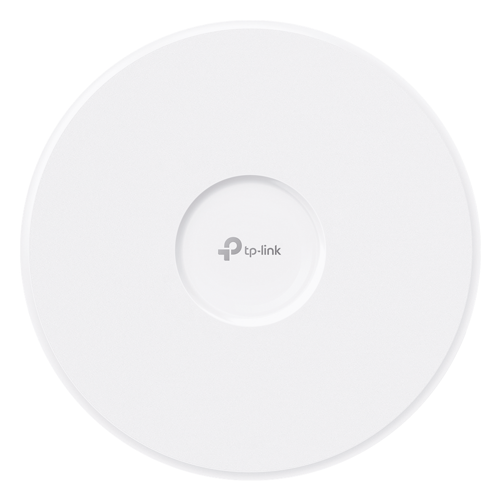 Punto de Acceso Omada / Wi-Fi 7 BE22000 MU-MIMO 4x4 / 2 Puertos 10 Gbps / Mesh Omada / Operaciones Multiencale (MLO) / Configuración por Controlador o Stand-Alone / Para Montaje en Techo/pared / Alimentación PoE++