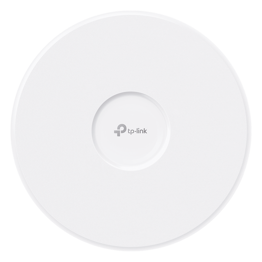 Punto de Acceso Omada / Wi-Fi 7 BE22000 MU-MIMO 4x4 / 2 Puertos 10 Gbps / Mesh Omada / Operaciones Multiencale (MLO) / Configuración por Controlador o Stand-Alone / Para Montaje en Techo/pared / Alimentación PoE++