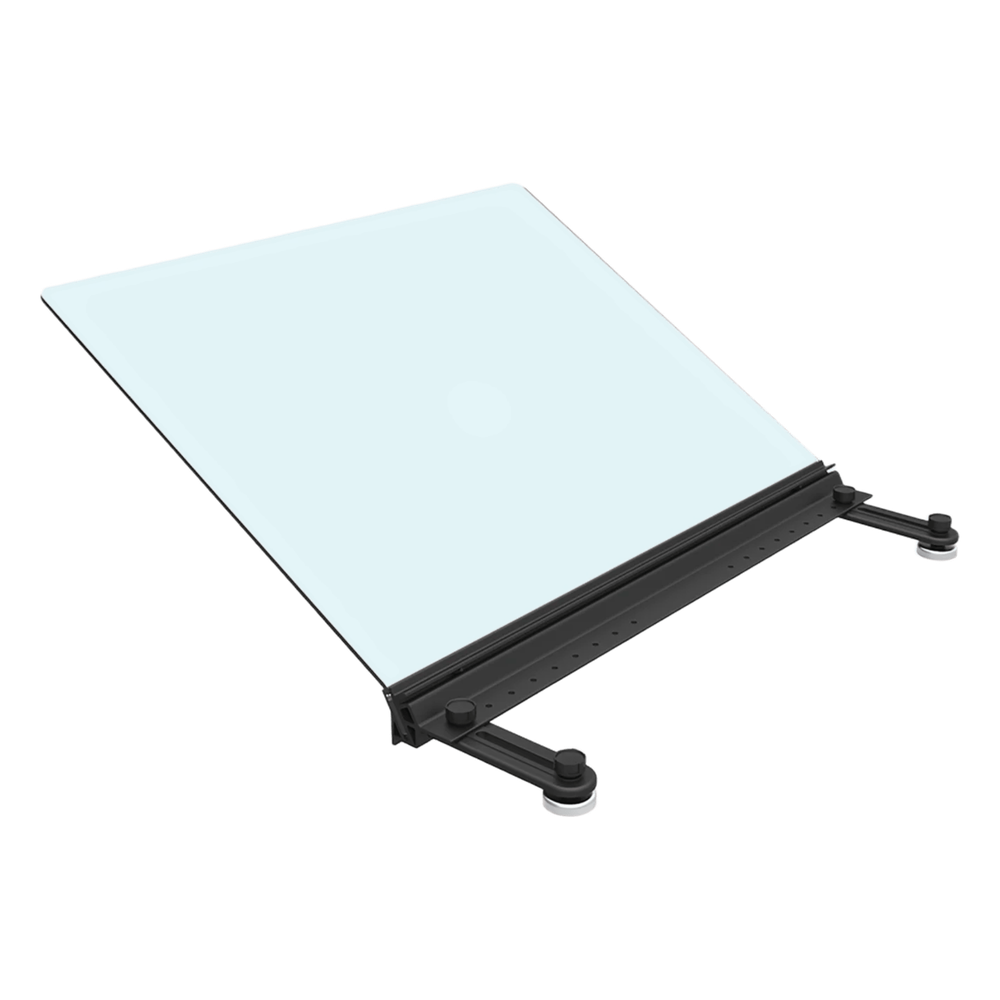Deflector Superior Angulado para Rack Express, 10.90 x 23.60 x 22.50 pulgadas, Negro, Material Policarbonato ABS, Montaje Magnético, Configuración Pasillo Frío/Caliente, Sistema de Contención Express
