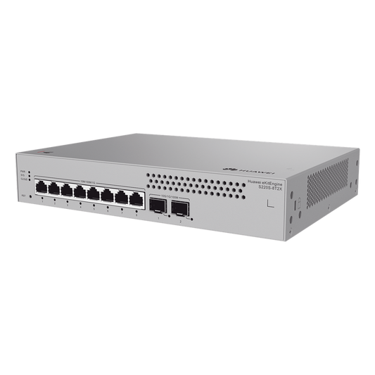 Switch de Acceso Gigabit Administrable Capa 2 / 8 puertos 10/100/1000 Mbps / 2 Puertos 10GE SFP Uplink  / ERPS / IMGP Snooping / DHCP Snooping / Administración Nube Gratis