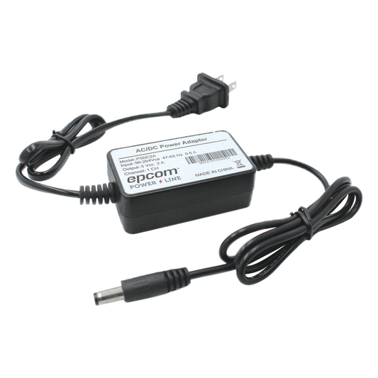 Fuente de poder de 5 Vcc regulado @ 2A; UL; Voltaje de entrada de 100-240 Vca / Con Terminales de Extensión