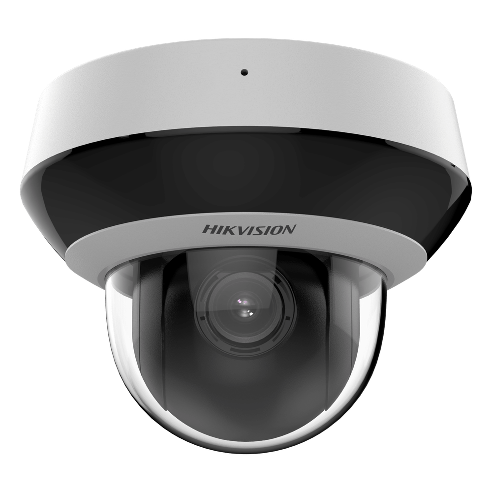 Mini Domo PTZ IP 4 Megapixel / 4X Zoom / Micrófono y Bocina Integrada / ACUSENSE / H.265+ / 20 mts IR EXIR / WDR / PoE / IK10 / IP66 / DarkFighter /  / Micro SD