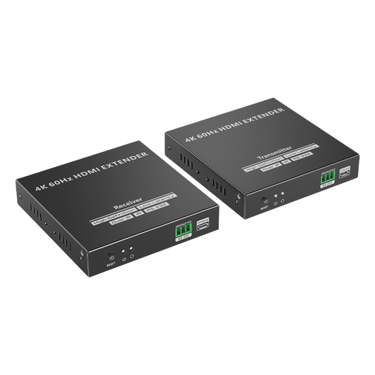 Kit Extensor HDMI para distancias de 120 metros | Soporta resolución 4K @60Hz | Cat 6, 6a y 7 | Salida Loop en el Tx para visualización local | Soporta control remoto del equi