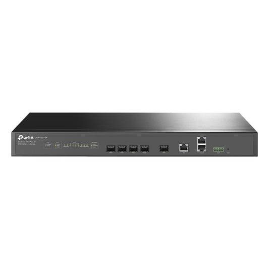 Delta Stream - OLT de 4 puertos GPON / Conexión de hasta 512 ONUs / 1 Puerto Gigabit RJ45 Uplink /  1 Puertos SFP+ Uplink / Fuentes Redundantes AC- DC (incluidas) / Administración desde la nube (DPMS)