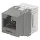 Conector Jack Estilo 110 (de Impacto), Tipo Keystone, Categoría 6, de 8 Posiciones y 8 Cables, Color Gris
