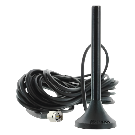 Antena Mini de Montaje Magnético, con cable RG174 y conector SMA macho | Rango de Frecuencias 700-960 MHz, 1710-2270 MHz | Ganancia Máxima 3.1 dB