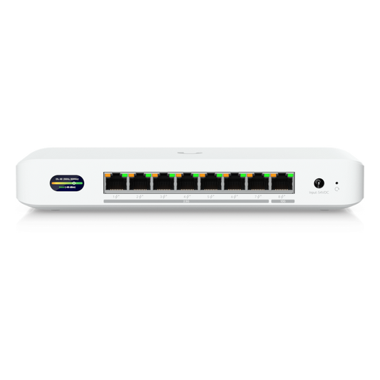 UniFi Device Bridge Switch (UDB-Switch) – Switch PoE+ Compacto con Puertos Multi-Gig (1 x 10 GbE y 7 x 2.5 GbE) y Enlace Inalámbrico WiFi 7 Integrado