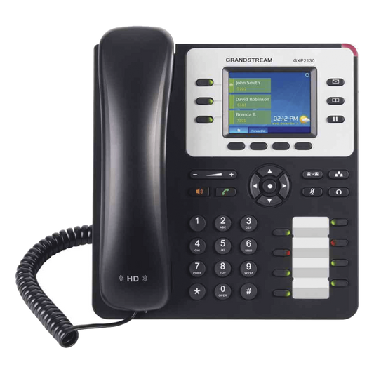 Teléfono IP Empresarial de 3 Líneas con 4 teclas de función, 8 teclas de extensión BLF y conferencia de 4 vías. PoE