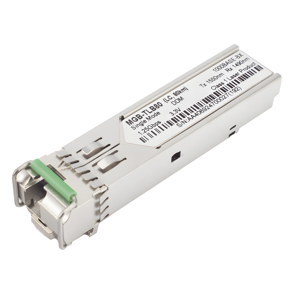 Módulo mini-GBIC SFP-Port 1000BASE-BX (WDM, TX:1550nm) - 80 km (-40~85 grados C)