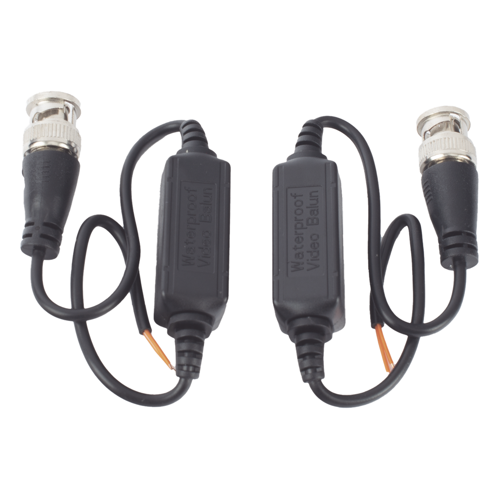 Kit de Transceptores (Baluns) para EXTERIOR TurboHD Hasta 4K HD-TVI / HD-CVI / AHD / CVBS / COAXITRON / AUDIO POR COAXITRON  / Menu OSD / CONECTORES 100% COBRE / Con Cable RF Blindado. Distancia de hasta 200 m en 4K. Calidad PREMIUM
