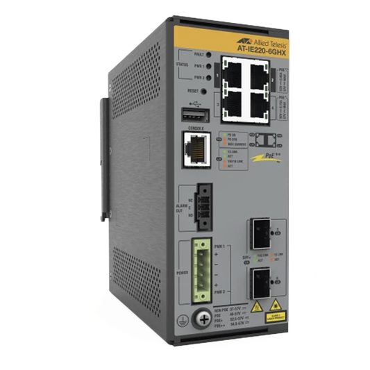 Switch Industrial L2+, Puertos 4x 10/100/1000T con PoE++, 2x 1G/10G SFP+, PoE++ (TAA)