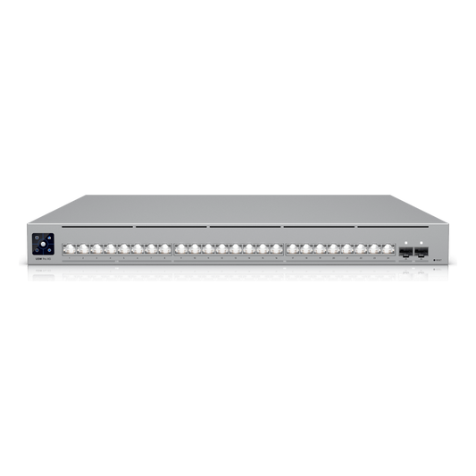 UniFi Switch USW-Pro-XG-24 / Capa 3 / 24 puertos  (16 × 10 GbE, 8 × 2,5 GbE) + 2 puertos SFP28 25 G