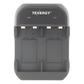 Cargador Rápido 2 Bahías / Baterías Ni-MH 9V / Cable USB Incluido / Adaptador de Corriente NO Incluido / Color Negro
