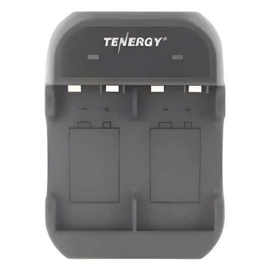 Cargador Rápido 2 Bahías / Baterías Ni-MH 9V / Cable USB Incluido / Adaptador de Corriente NO Incluido / Color Negro